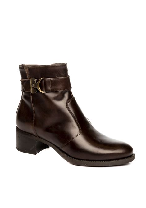 Dark brown leather ankle boot NERO GIARDINI | 411270MANOLETE-300